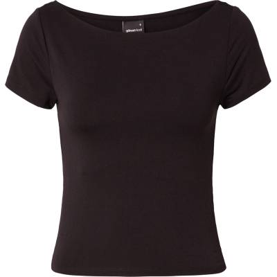 Gina Tricot Тениска черно, размер S