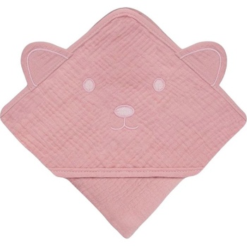 Lionelo Бебешка хавлия с качулка Lionelo - 80 x 80 cm, Pink (5903771709323)