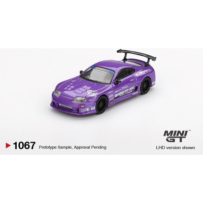 MINI GT Toyota Supra A80 Top Secret GT-300 Top Secret Purple 1:64