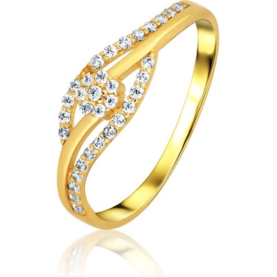 JVD Dámský zlatý prsten se zirkony ZR0265XJ71 6756