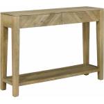 vidaXL Конзолна маса с чекмедже Естествено сиво 110 x 30 x 80 см (42003316)