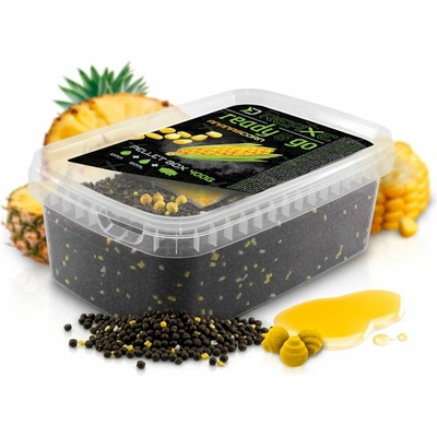 Delphin Pelety Reaxe Ready&Go Pellet Box + Booster a Nástrahy Losos-Rak 400 g
