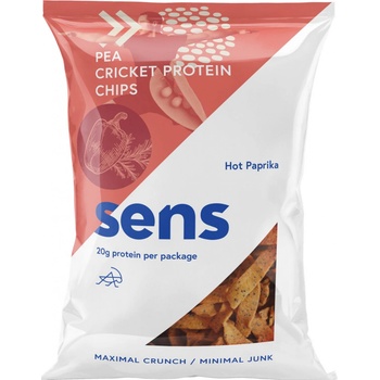 Sens Foods Proteinové chipsy s cvrččím proteinem Pikantní paprika 80 g