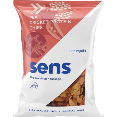 Sens Hrachové chipsy s cvrččím proteinem Pikantní Paprika 80 g