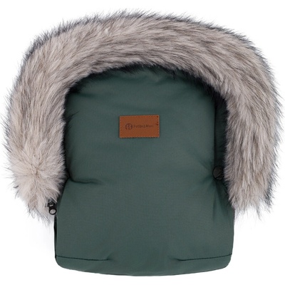 Petite&Mars Rukávník / rukavice Furry Veritable Khaki – Zboží Dáma