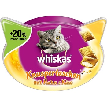 Whiskas Křupavé taštičky Kuře se sýrem 8 x 60 g