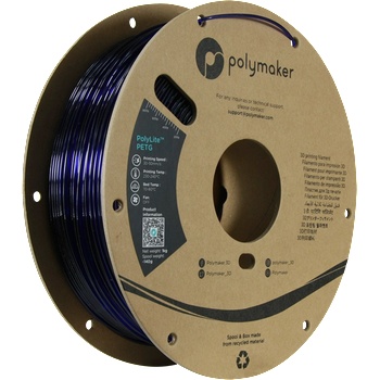 Polymaker PolyLite PETG Translucent Blue - 1, 75 mm / 1000 g (PB01032)