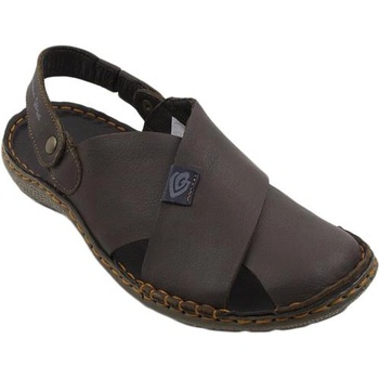 Image 1 of Български обувки Мъжки сандали естествена кожа в кафяв цвят 71173cafe