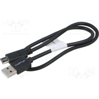 Lanberg CA-USBO-15CU-0005-BK USB-A - USB-C, 0,5m, černý