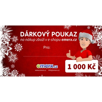 Dárkový poukaz EMERX v hodnotě 1000 Kč