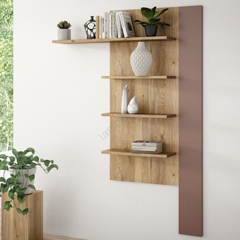 FORTE Sтенна полица inar, дъб/кафяв (fr0002)