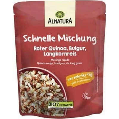 Alnatura Bio červená quinoa, bulgur a dlouhozrnná rýže 250 g