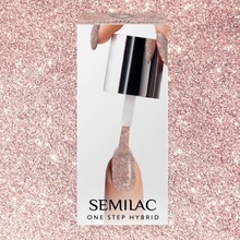 Semilac One Step gél lak S245 Glitter Pink Beige 5 ml