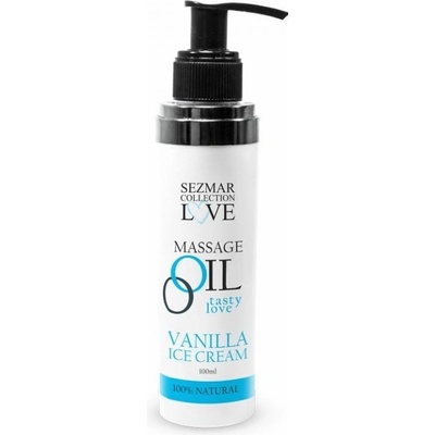 Sezmar Love Přírodní masážní olej vanilková zmrzlina 100 ml
