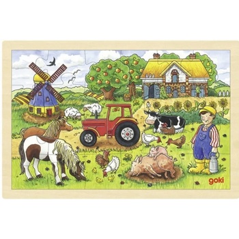 Image 1 of Goki Дървен пъзел Goki - Фермата на Милърс (57891)