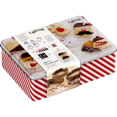 Lékué Коледни формички за бисквитки, комплект за подарък, Lékué (LKE3000095SURM017)