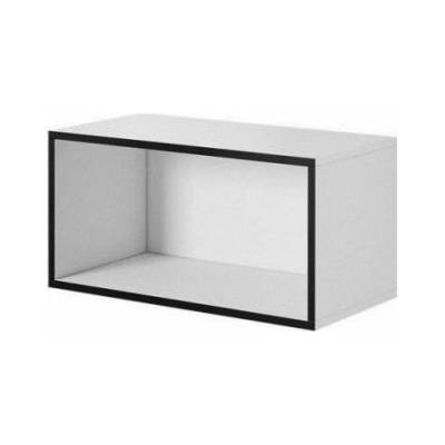 Cama open storage cabinet ROCO RO4 75/37/37 white/black