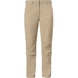 SCHÖFFEL Дамски панталон със свалящи крачоли Schöffel Women's Pants Engadin1 Zip Off Zip-off trousers - Brandon Beige - размер 46 (110-1176-0317)