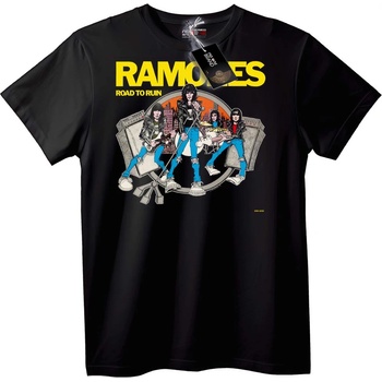 NOONEBRAND Тениска Ramones Пътят към Разрухата - 2XL, Black