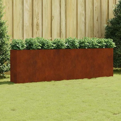vidaXL vyvýšený záhon 280 x 80 x 40 cm cortenová ocel