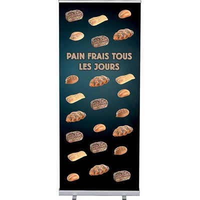 Jansen Display Set Roll-baneru Budget s vytištěným motivem, Chléb, francouzština, 870 x 2080 mm
