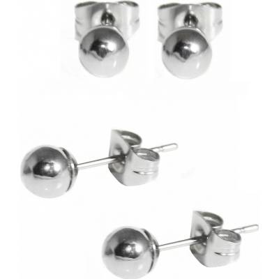 Ocelové náušnice pecky