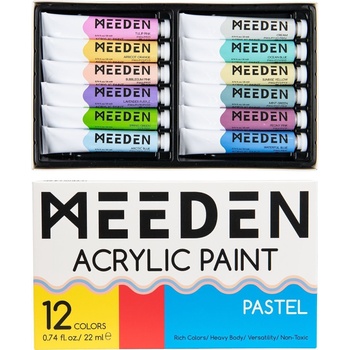 Meeden 34.1283 Комплект акрилни бои Pastel Shades 12 x 22 ml (34.1283)