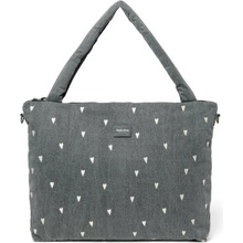 Studio Noos Denim Diaper Bag taška Grey Hearts