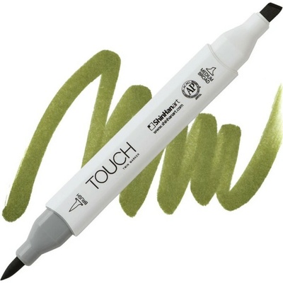 Lihová fixa TOUCH oboustranná Brush & Chisel, Bronze green (Y42)