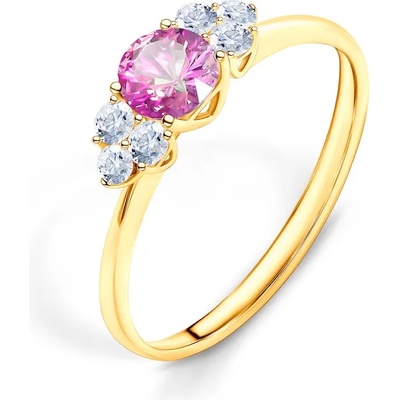 SAVICKI Годежен пръстен Fairytale: злато, розов сапфир