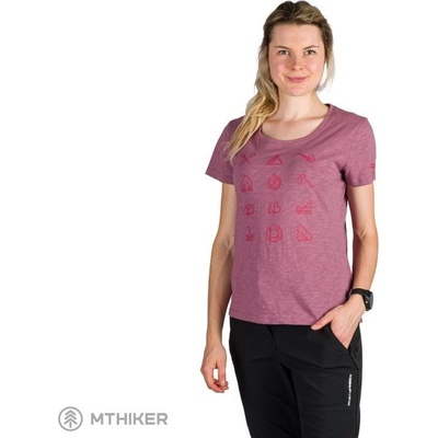 Northfinder CANDICE dámske tričko rosewine