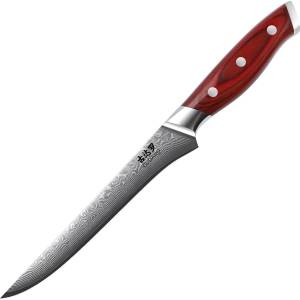 Gudaro - Дамасков нож за обезкостяване KENSHO 6", 67 слоя стомана, дължина 15 см (GU0013)