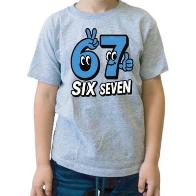 Fajntričko Kids tričko Six Seven 67 Italský Brainrot