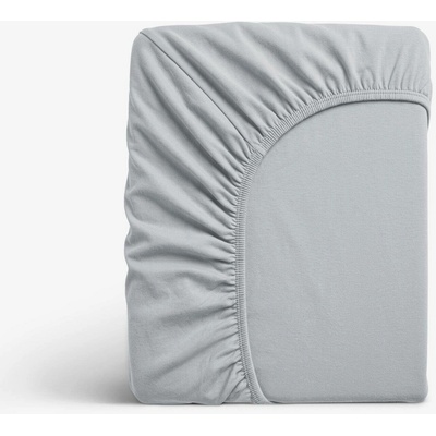 Goldea jersey elastické prostěradlo šedé 180x200