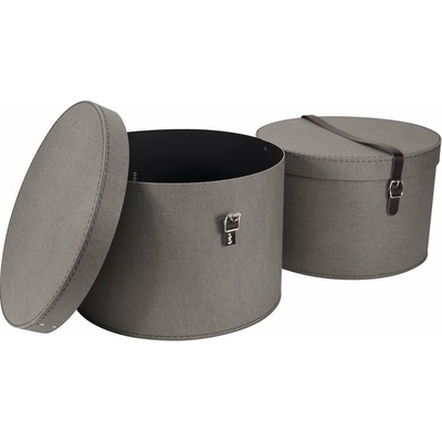 Bigso Sivé kartónové úložné boxy v súprave 2 ks s vekom 37,5 x 25,5 cm