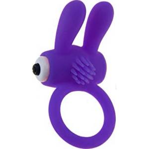 X Fun Вибриращ пръстен със сменяеми батерии "toto purple