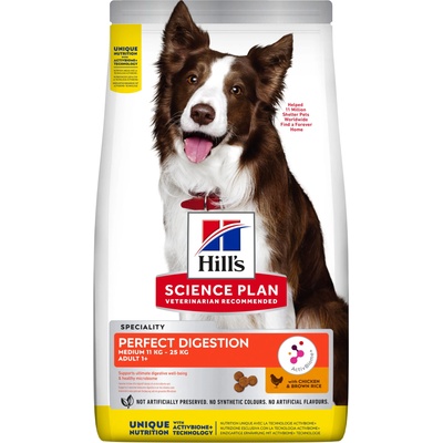 Hill's Hill s Science Plan Perfect Digestion за средни възрастни кучета 14 кг
