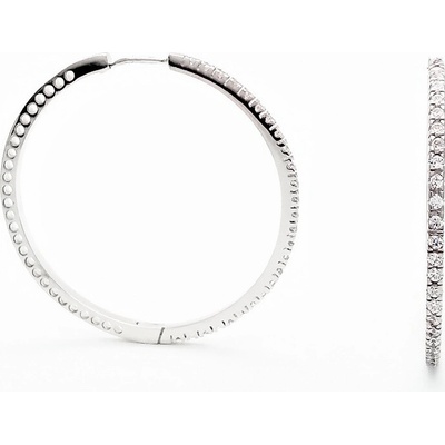 Šperk Holíč kamienkové kruhy z bieleho zlata ZN400