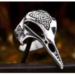 NNM пръстен Steel Viking Skull Raven - SS8-1272R