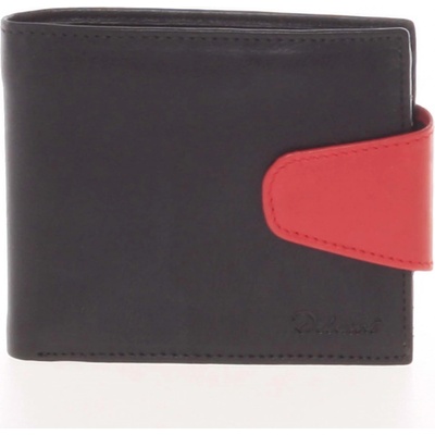 Delami pánska kožená peňaženka 11816 čierna čierna