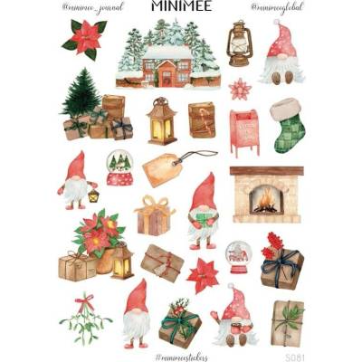 Minimee Samolepky MINIMEE journal - Vánoční skřítci S081