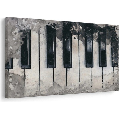 Obraz klavírní klávesy v mlze - 60x40