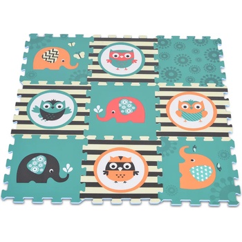 Image 1 of Moni Мек пъзел-килим Moni - Бухалчета и слончета (108005)