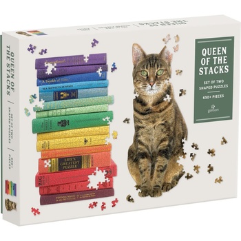 Image 1 of Galison - Puzzle 2v1 Queen of the Stacks - 600 piese