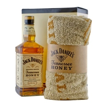 Jack Daniel's Honey 35% 0,7 l (dárkové balení ručník)
