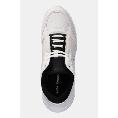 Calvin Klein Jeans Кожени маратонки Calvin Klein Jeans EVA RUNNER LOW MG WMM в сиво YM0YM01145 (YM0YM01145)