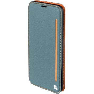 4smarts Flip Case Two Tone - кожен калъф с поставка и отделение за кр. карта за Samsung Galaxy A5 (2017) (син)