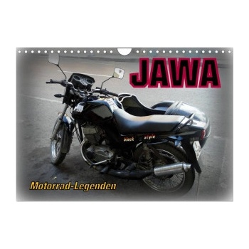 Motorrad-Legenden JAWA Wand DIN A4 quer CALVENDO Monats 2024