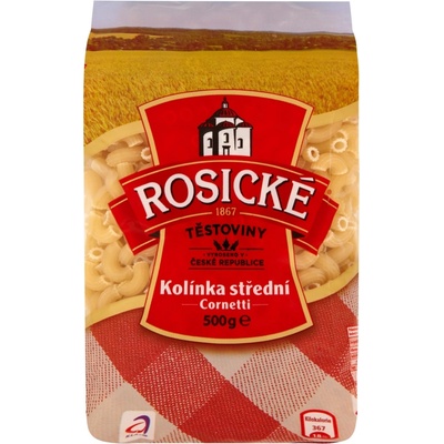 Rosické Těstoviny Cornetti kolínka střední 0,5 kg