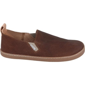Pegres Barefoot kožené Slip on BF82 0.1 hnědé